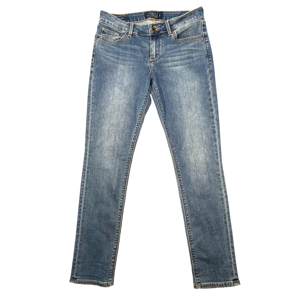 Lucky Brand Blue Lolita Whiskered Skinny Denim Jeans Womens 6